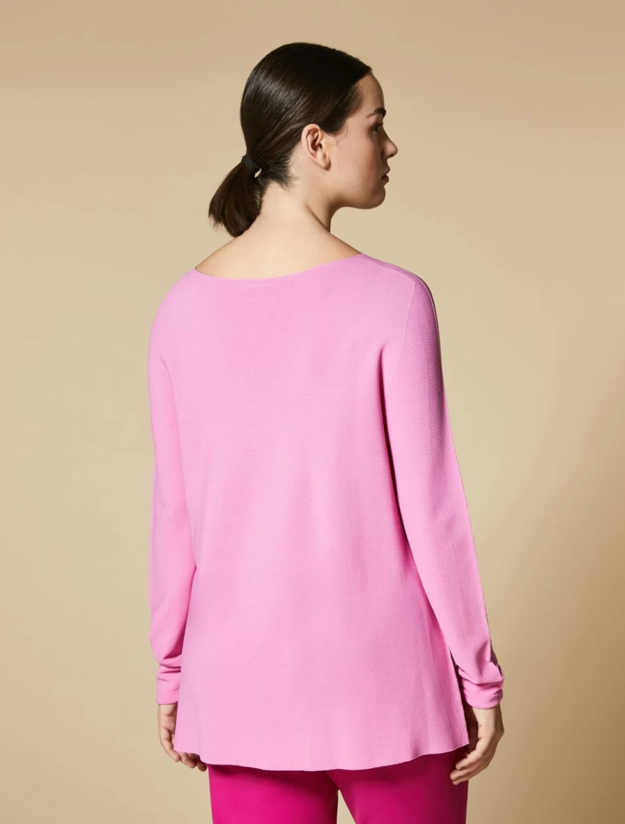 Marina Rinaldi Women's Wisteria Seamless Matte Viscose Sweater - Soft Comfort Knit Top