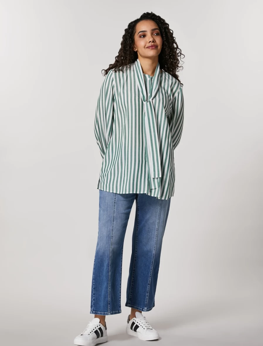 "Marina Rinaldi Women's Ski Blue Super Stretch Denim Trousers | Comfort Fit Jeans"