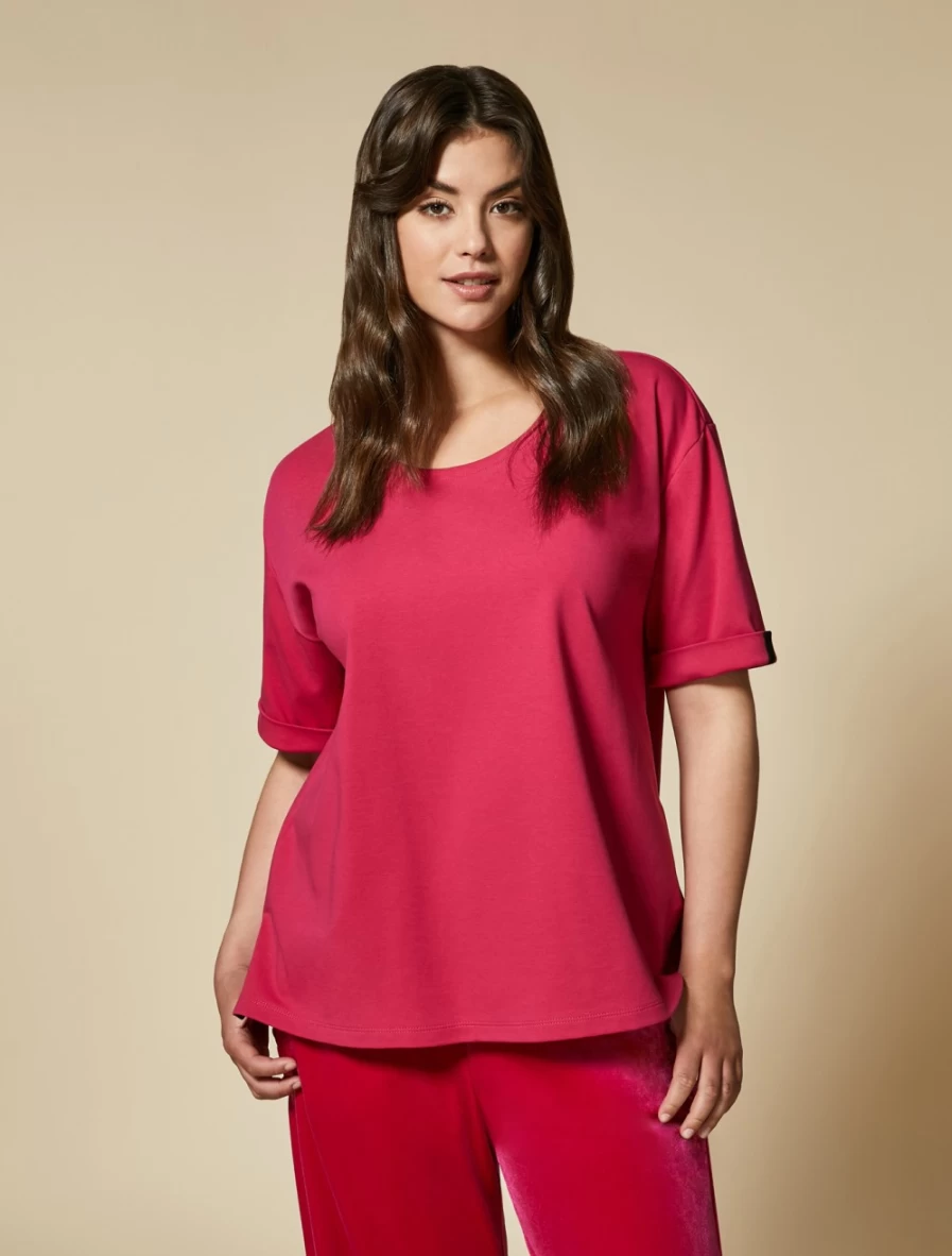 "Marina Rinaldi Women's Wisteria Cotton Jersey T-Shirt"