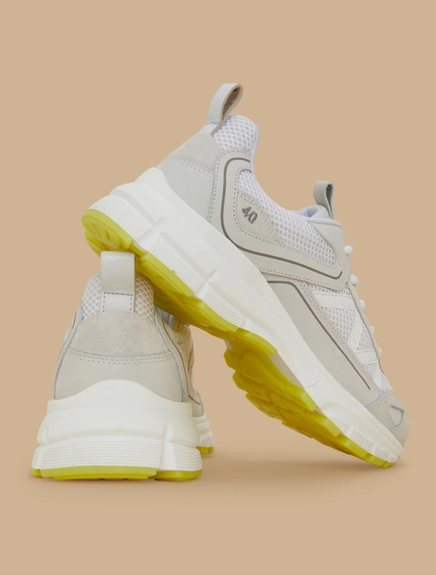 Marina Rinaldi Women's White Canvas And Coated Fabric Sneakers