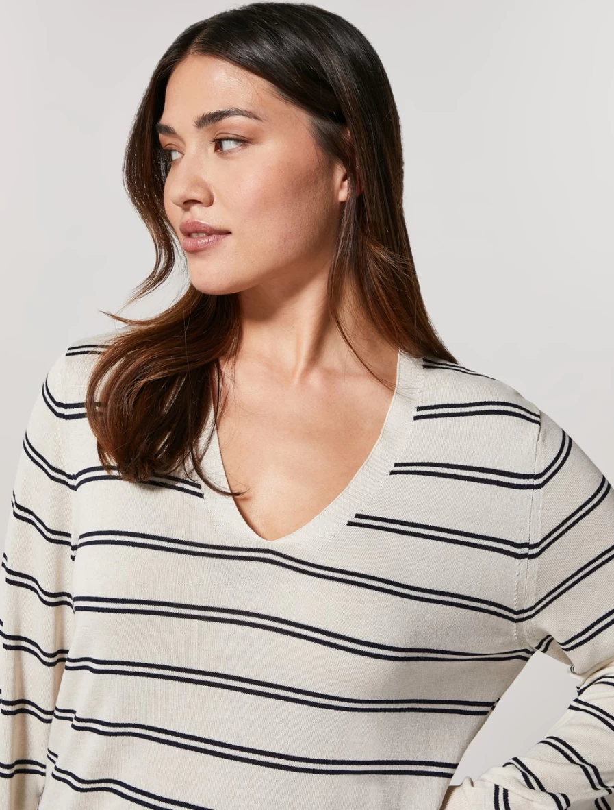 Marina Rinaldi Women's Colonial Oversized Viscose Crepe Sweater
