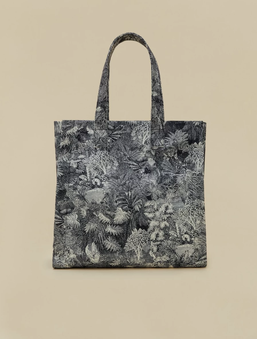 Marina Rinaldi Women's Black Printed Shopping Bag