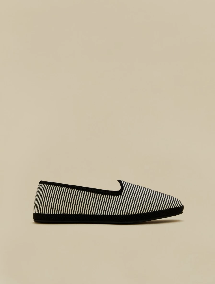 Marina Rinaldi Women's Black Canvas Friulian Shoes - Comfortable & Stylish