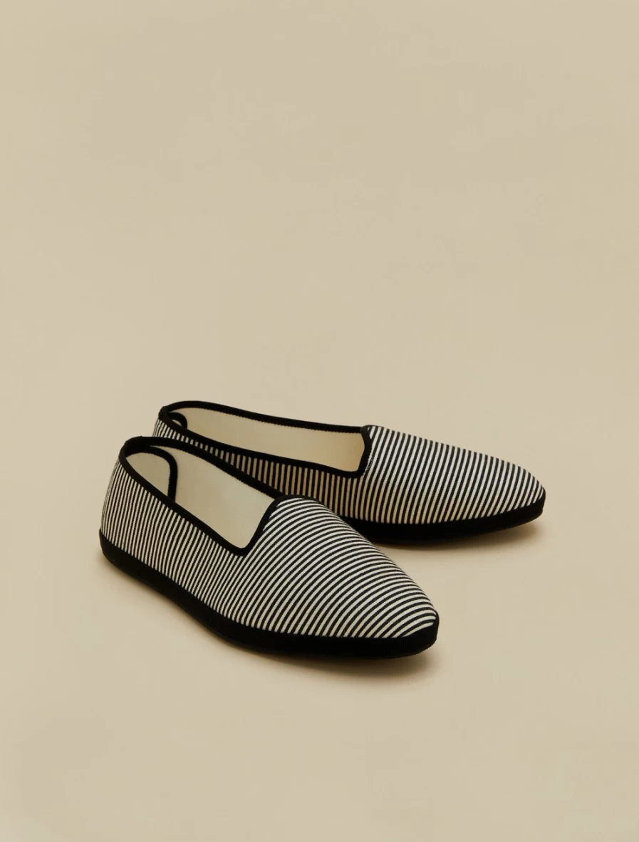 Marina Rinaldi Women's Black Canvas Friulian Shoes - Comfortable & Stylish