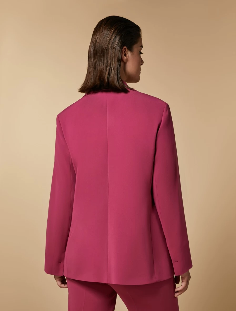"Marina Rinaldi Women's Fuchsia Triacetate Blazer Jacket"