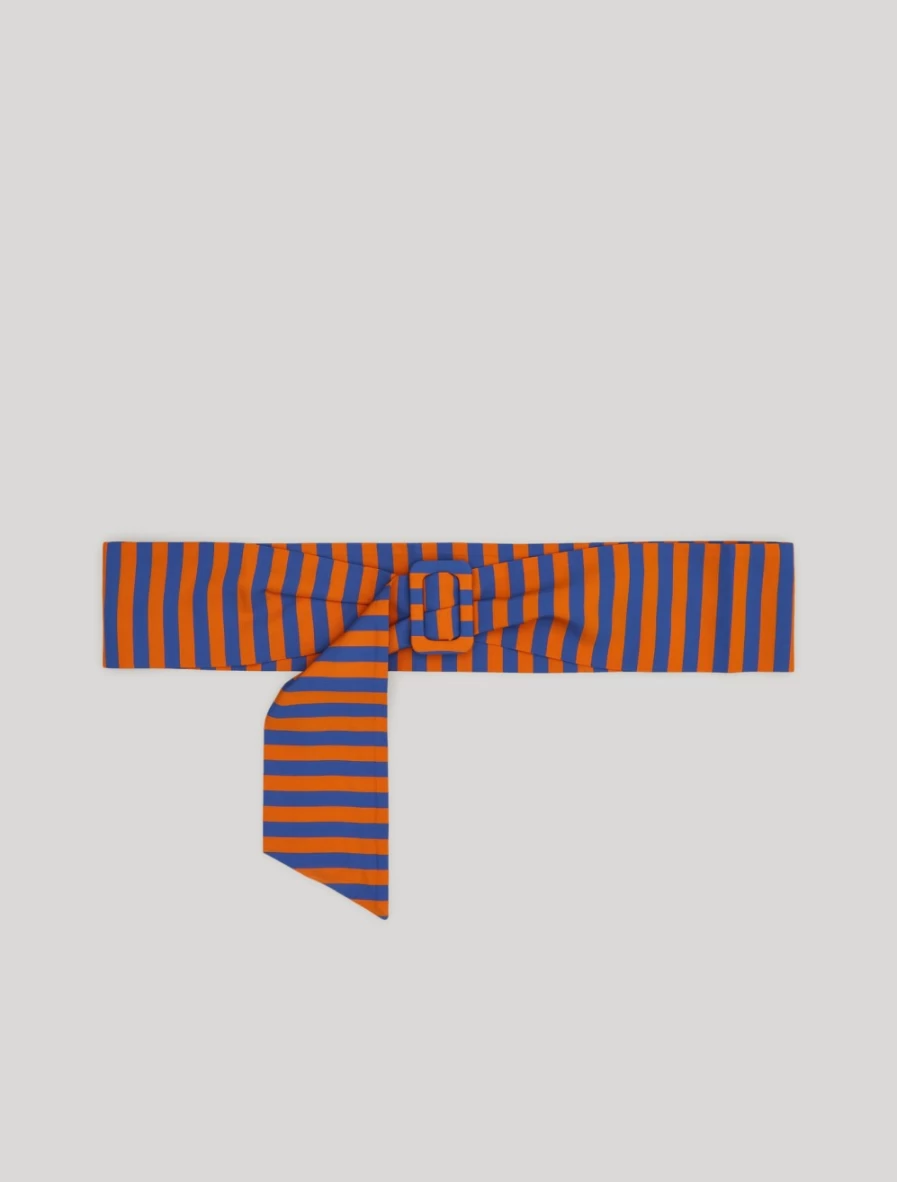 Marina Rinaldi Women's Orange Viscose Belt - Stylish & Comfortable Accessory