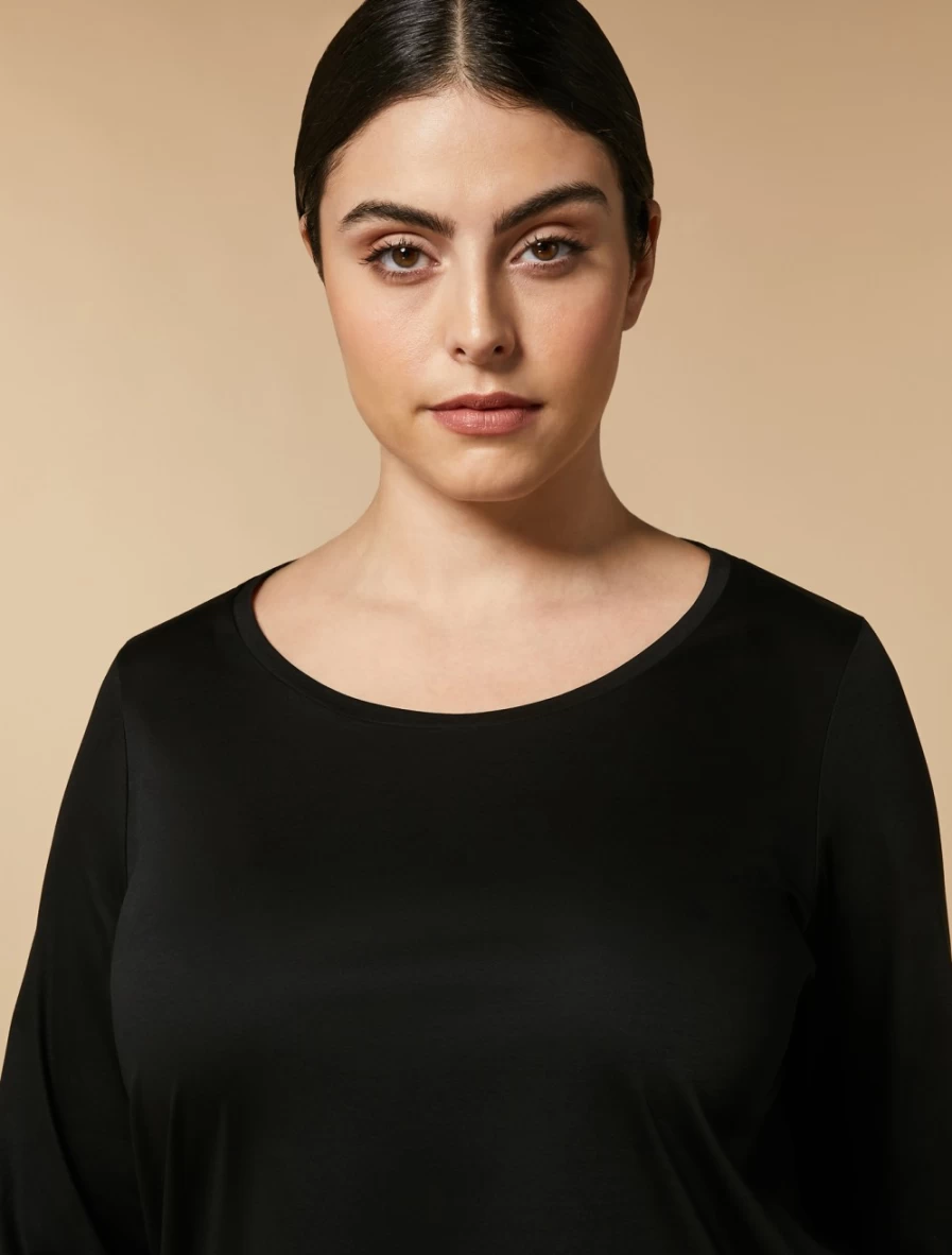 Marina Rinaldi Women's Black Jersey T-Shirt