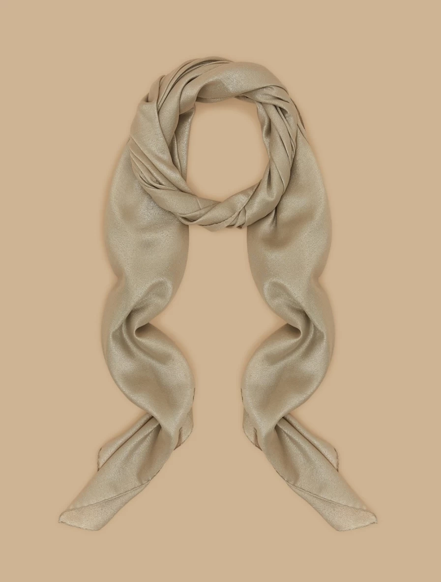 Marina Rinaldi Women's Yellow Silk Georgette Stole - Elegant Lightweight Scarf