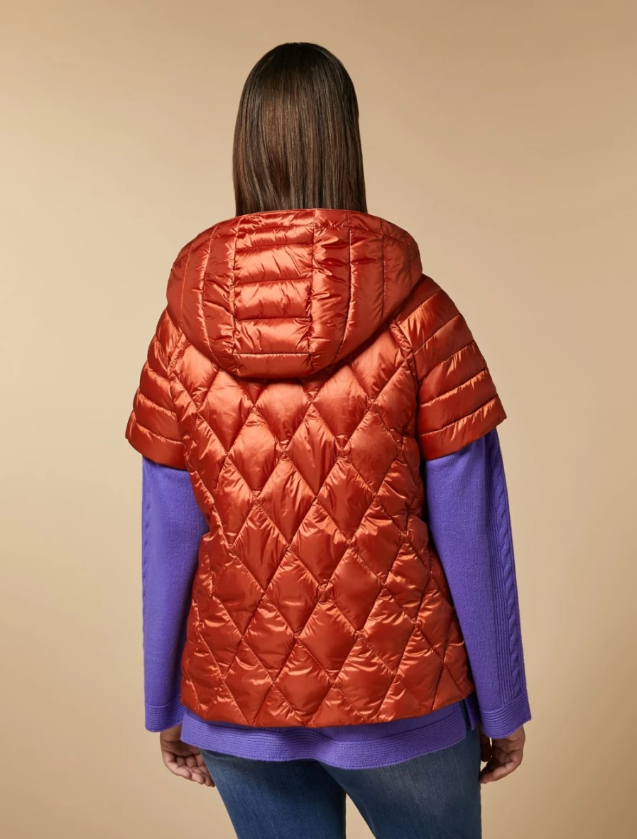 Women's Marina Rinaldi Rust Quilted Gilet - Water-Repellent Lightweight Vest
