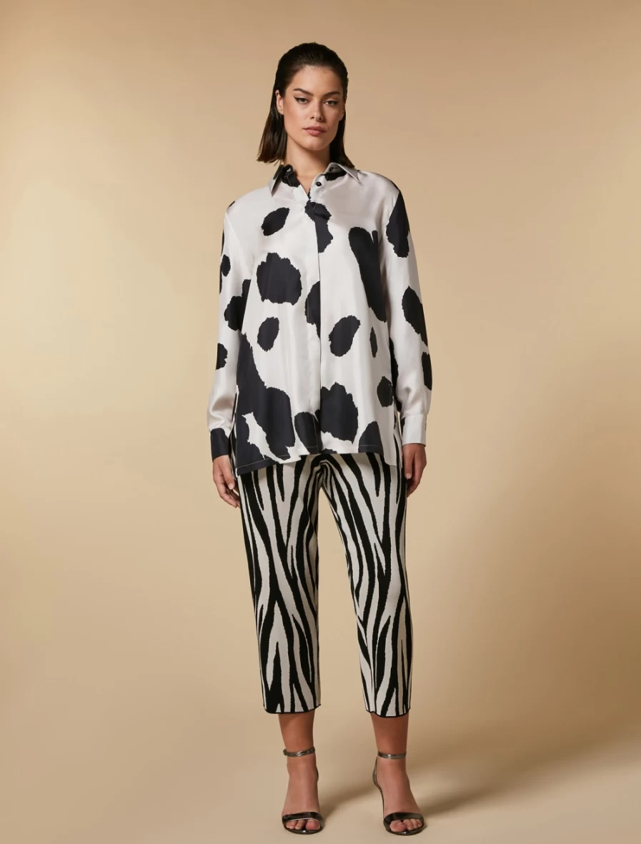 Marina Rinaldi Women's Colonial Jacquard Viscose Trousers