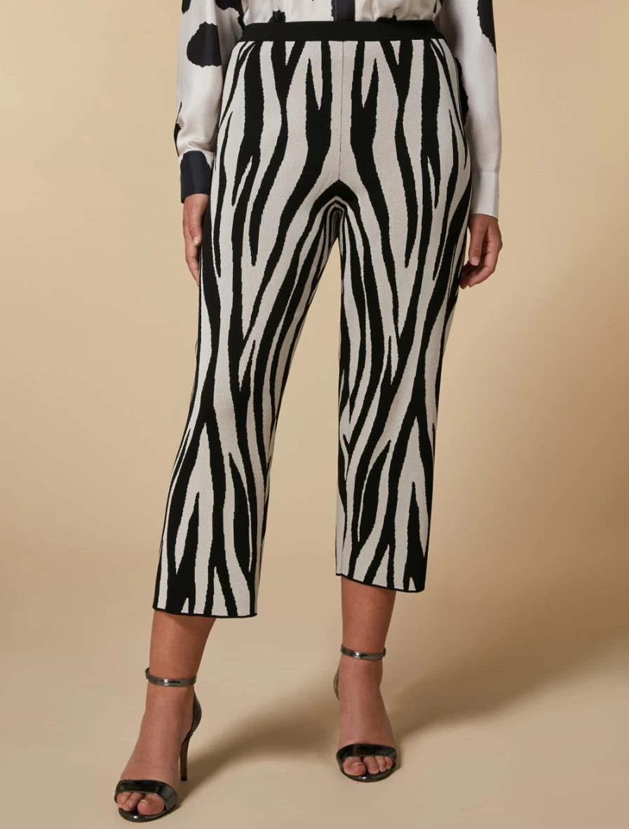 Marina Rinaldi Women's Colonial Jacquard Viscose Trousers