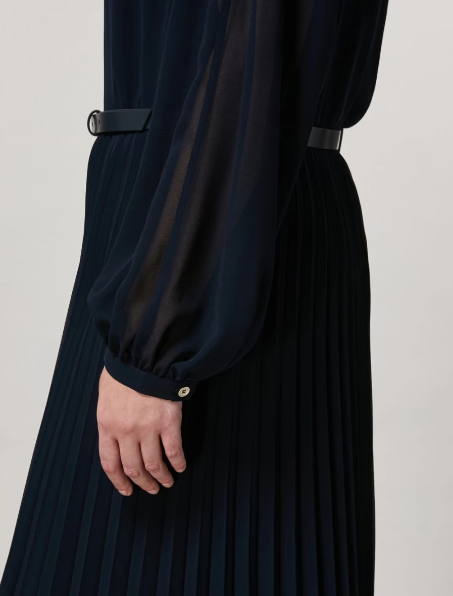 Marina Rinaldi Women's Dark Navy Georgette Dress