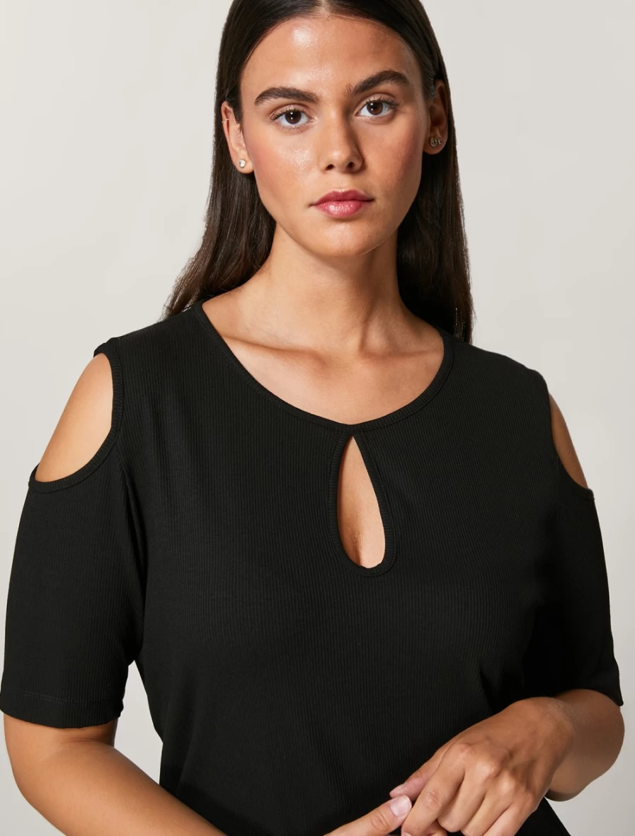 Marina Rinaldi Women's Black Jersey Dress - Elegant & Comfortable Fit