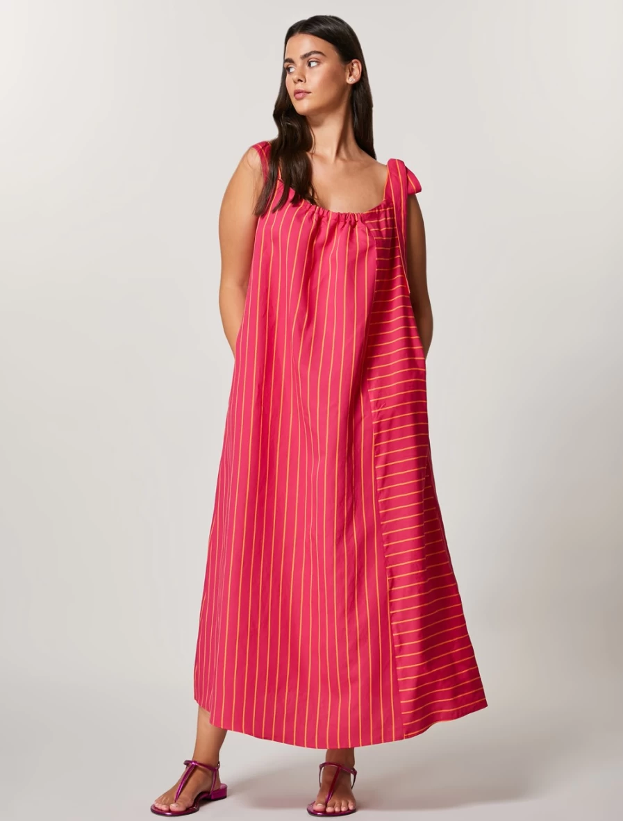"Marina Rinaldi Women's Fuchsia Viscose Dress"