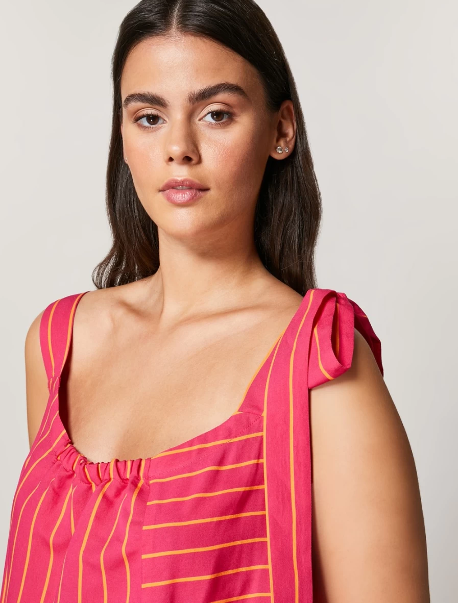 "Marina Rinaldi Women's Fuchsia Viscose Dress"