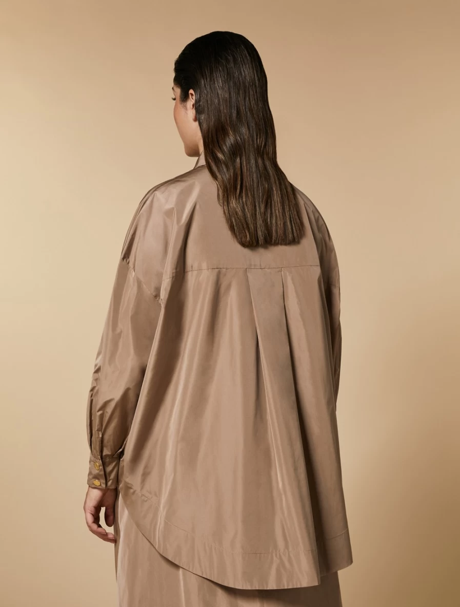 Marina Rinaldi Women's Sand Yarn-Dyed Duchesse Tunic Top