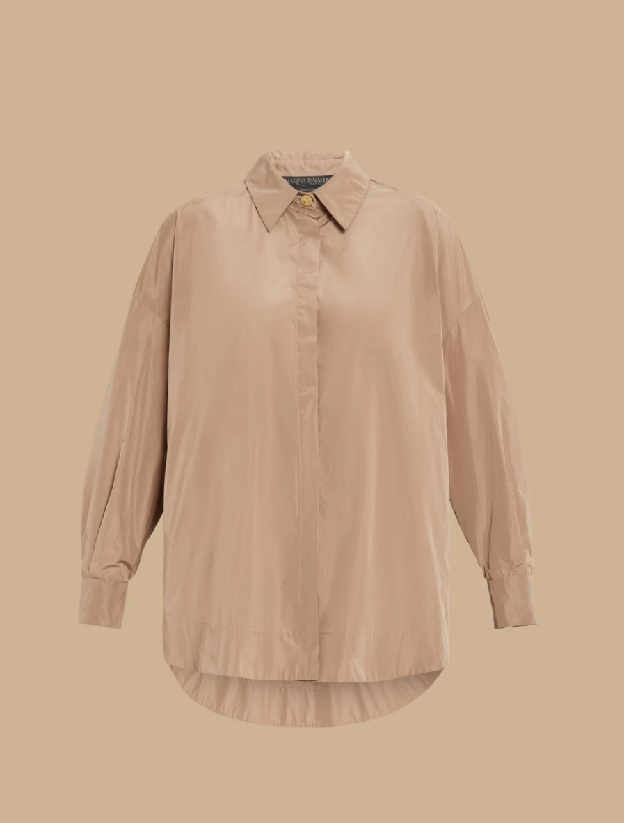 Marina Rinaldi Women's Sand Yarn-Dyed Duchesse Tunic Top