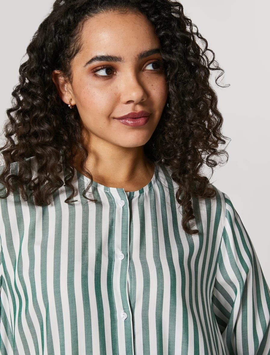 Marina Rinaldi Women's White Yarn-Dyed Viscose Shirt - Premium Comfort & Style