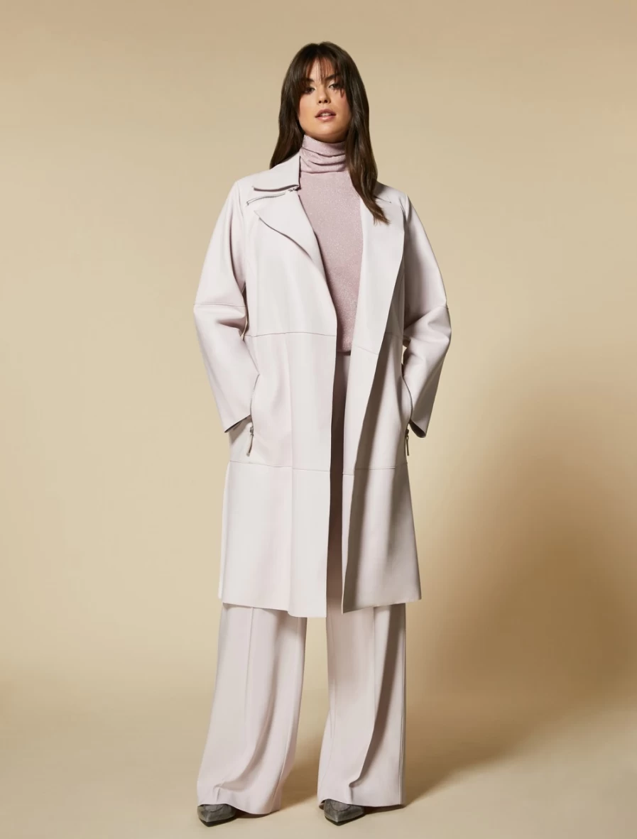 Marina Rinaldi Women's Pink Seamless Viscose Sweater