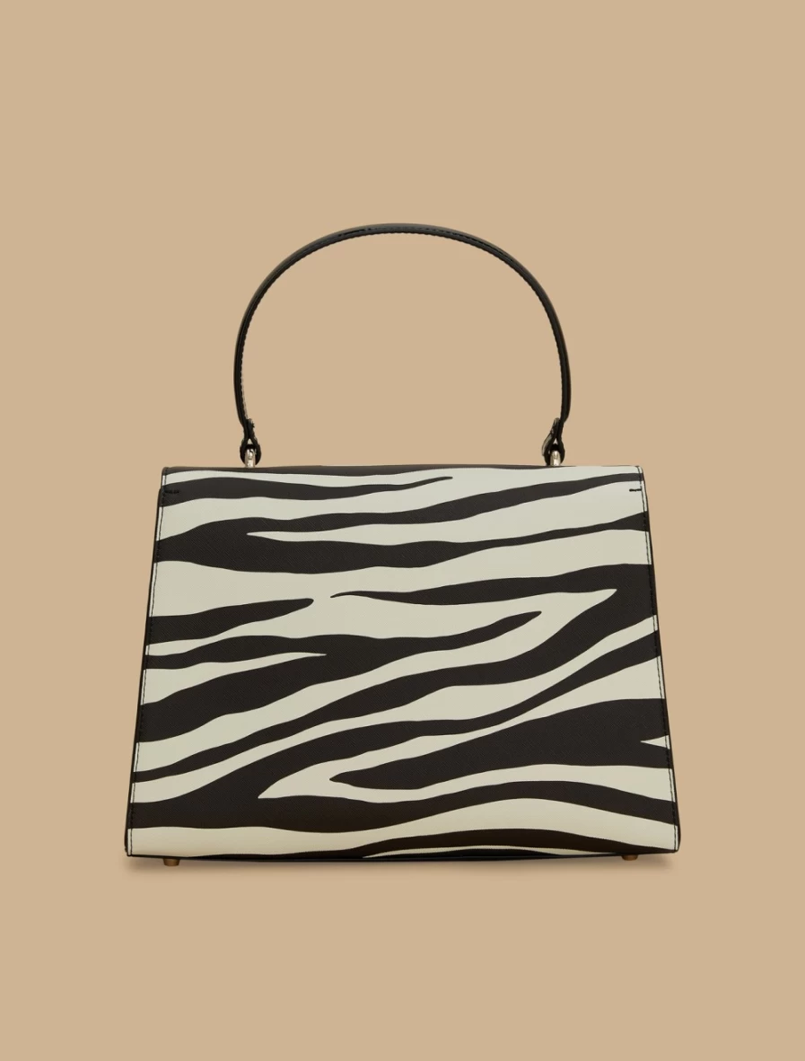 Marina Rinaldi Women's Black Printed Bag - Stylish Designer Tote for Everyday Use