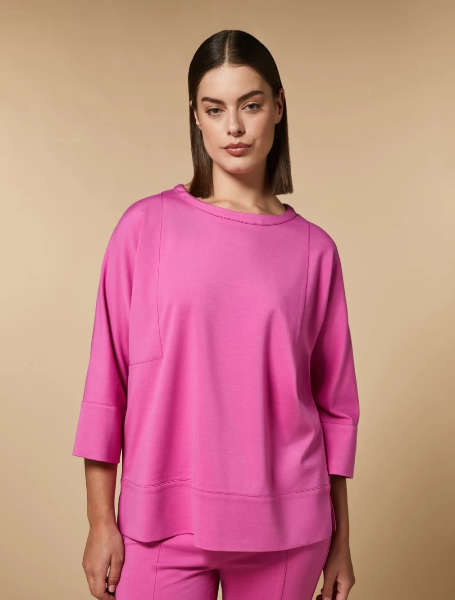 "Marina Rinaldi Women's Fuchsia Jersey Sweatshirt"