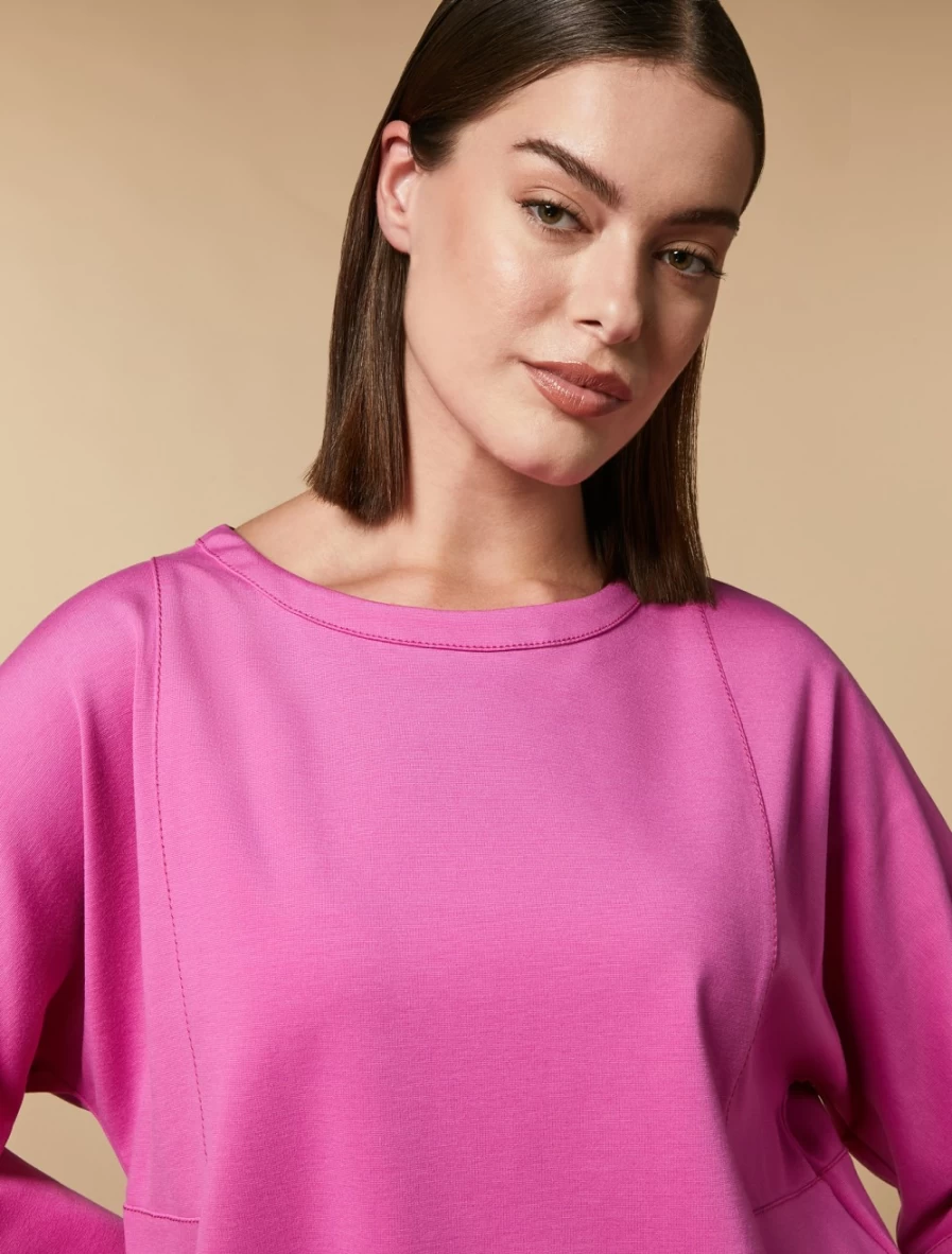 "Marina Rinaldi Women's Fuchsia Jersey Sweatshirt"