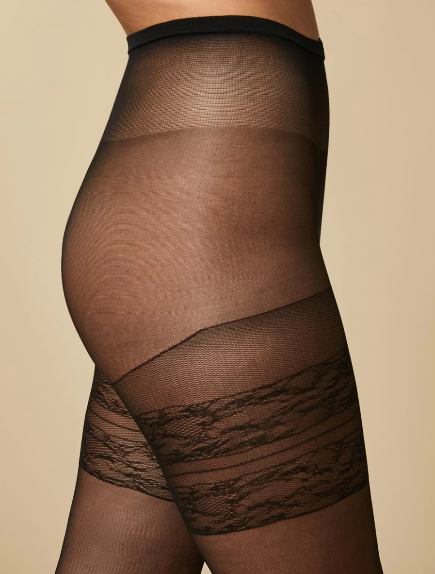 Marina Rinaldi Women's Black 30 Denier Sheer Tights - Elegant & Comfortable