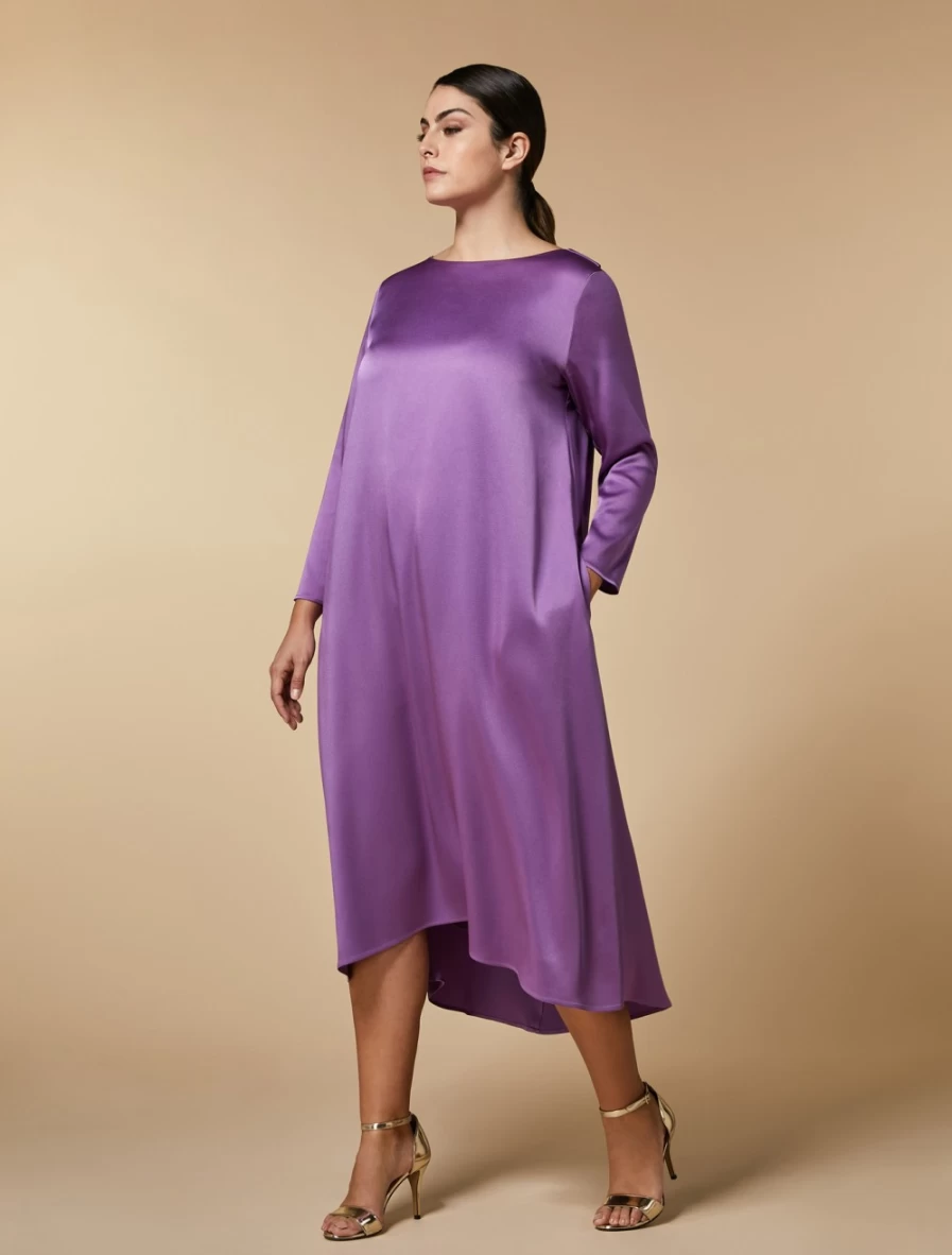 Marina Rinaldi Women's Wisteria Long Tie Dress - Elegant Flowy Style