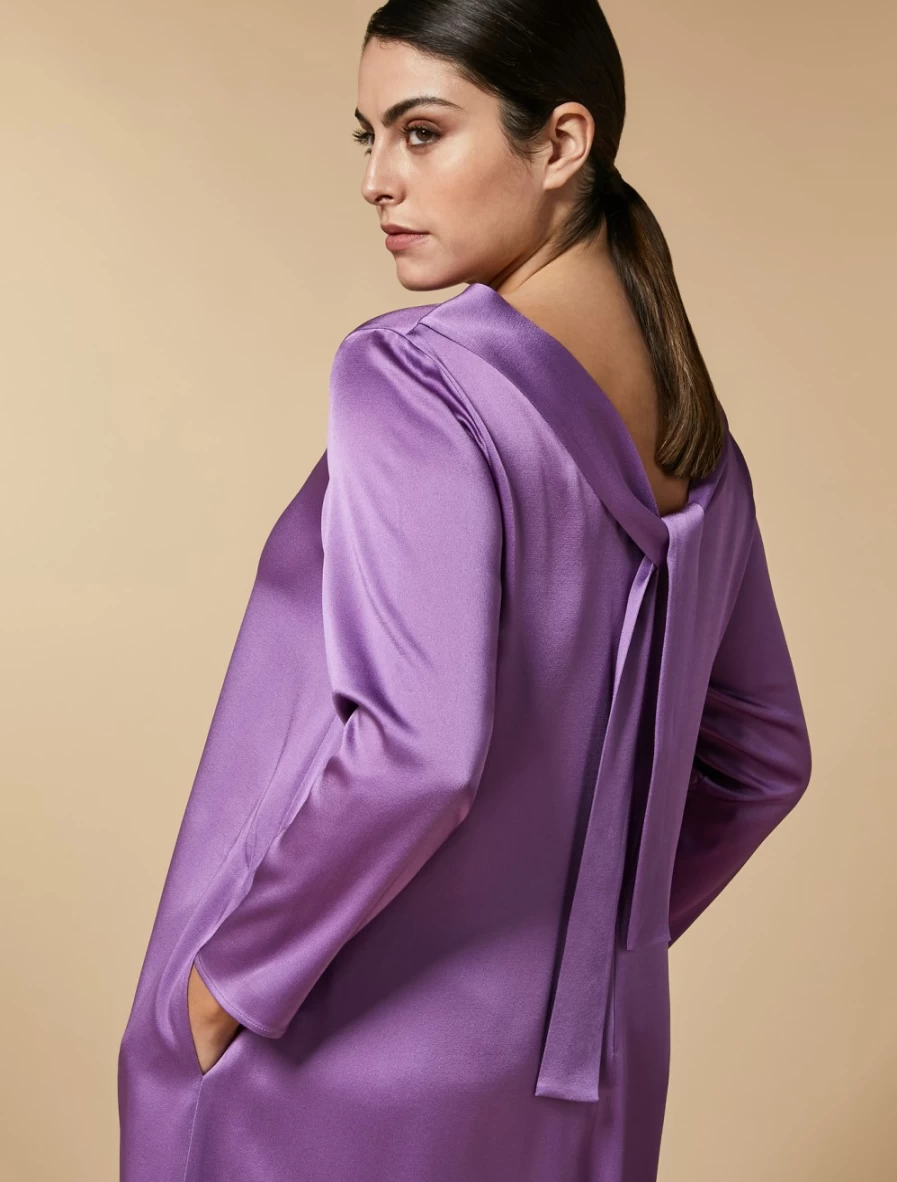 Marina Rinaldi Women's Wisteria Long Tie Dress - Elegant Flowy Style