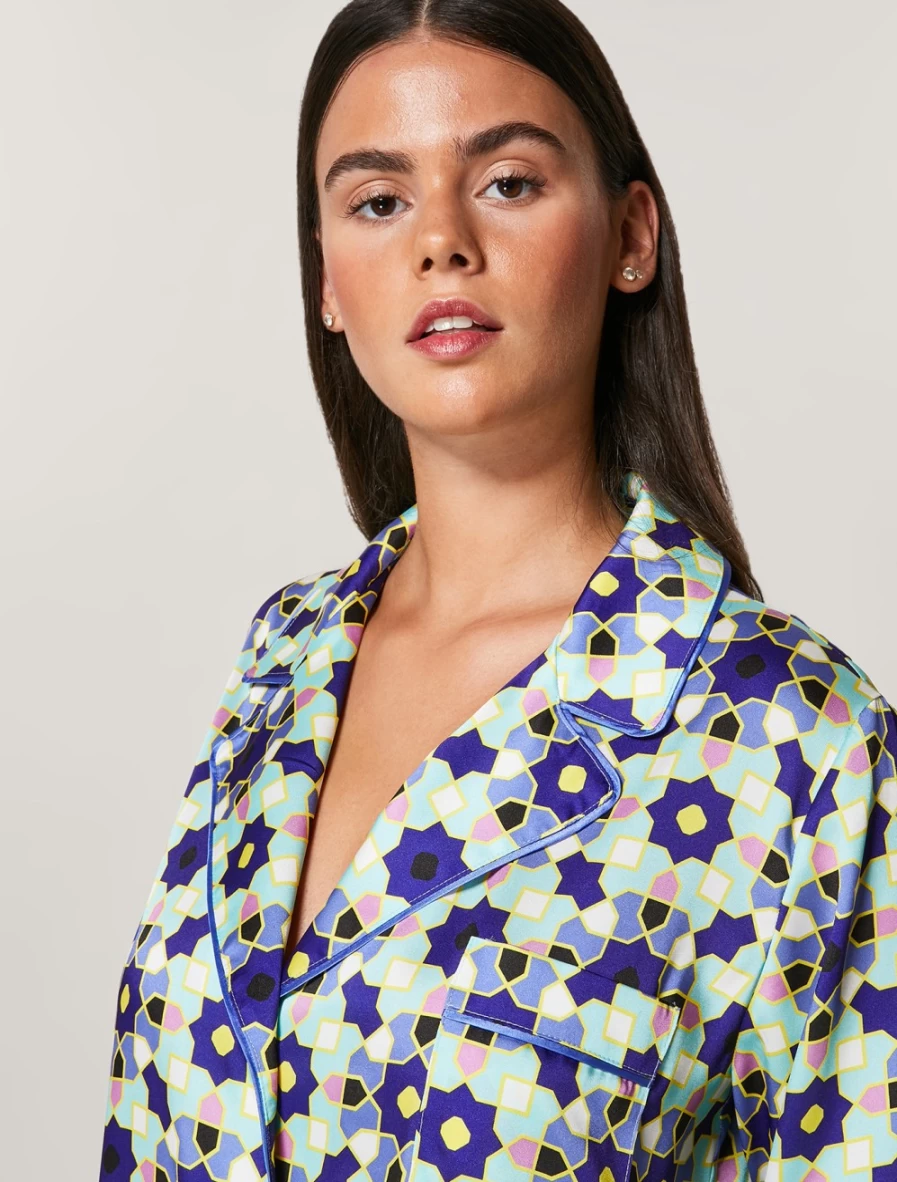 Marina Rinaldi Women's Green Printed Drill Jacket