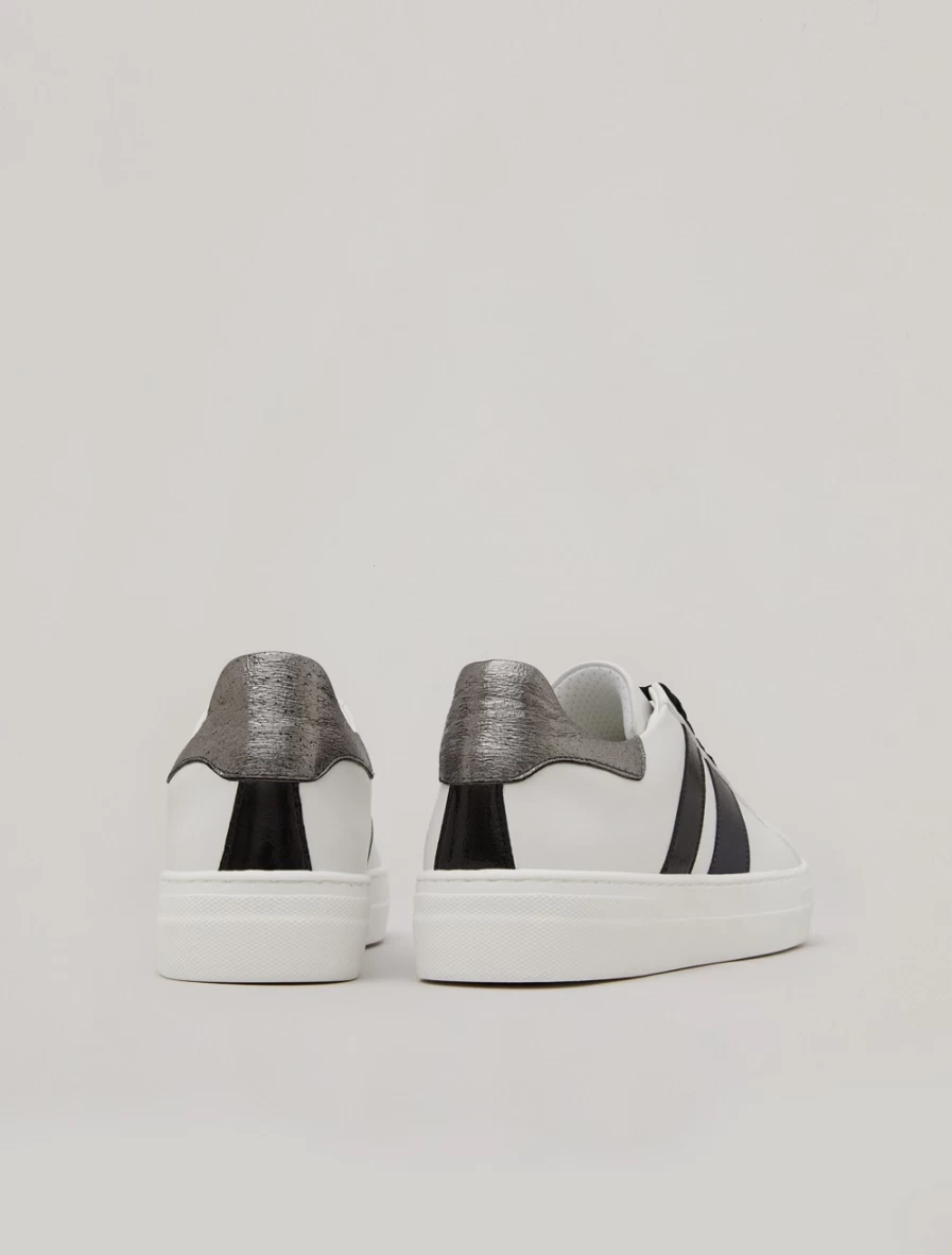 Marina Rinaldi Women's White Trainers With Metallic Accents - Stylish Athletic Shoes