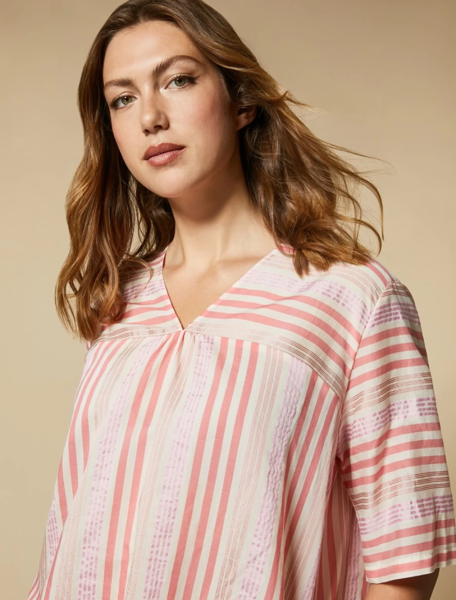 "Marina Rinaldi Women's Colonial Cotton Silk Blouse"