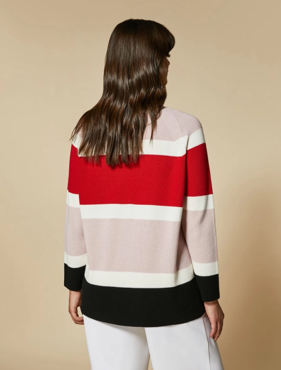 "Marina Rinaldi Women's Lilac Cotton Sweater"
