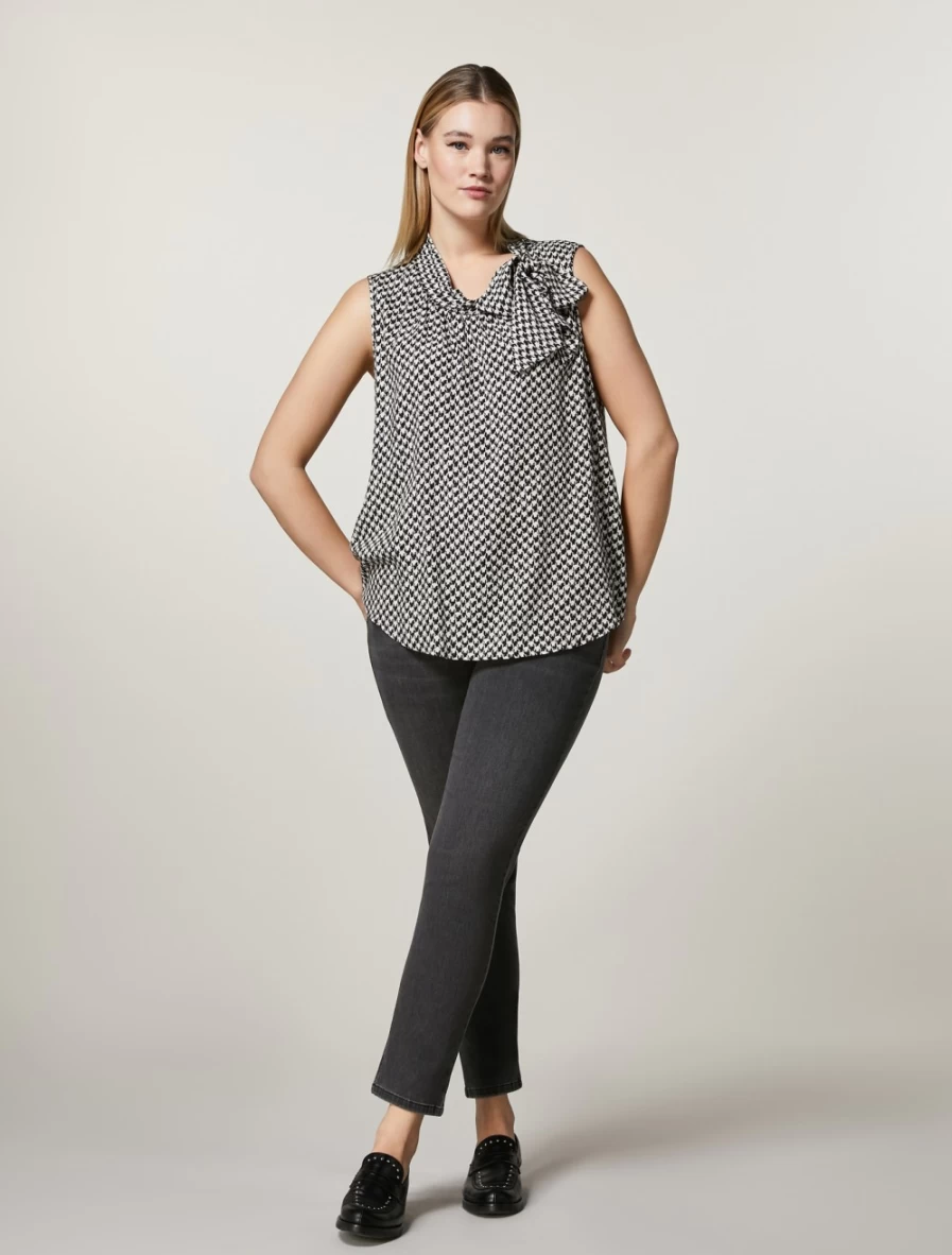 Marina Rinaldi Women's Black Cotton Denim Jeans