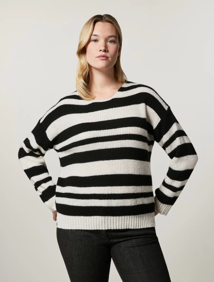 Marina Rinaldi Women's Sand Wool-Blend Sweater