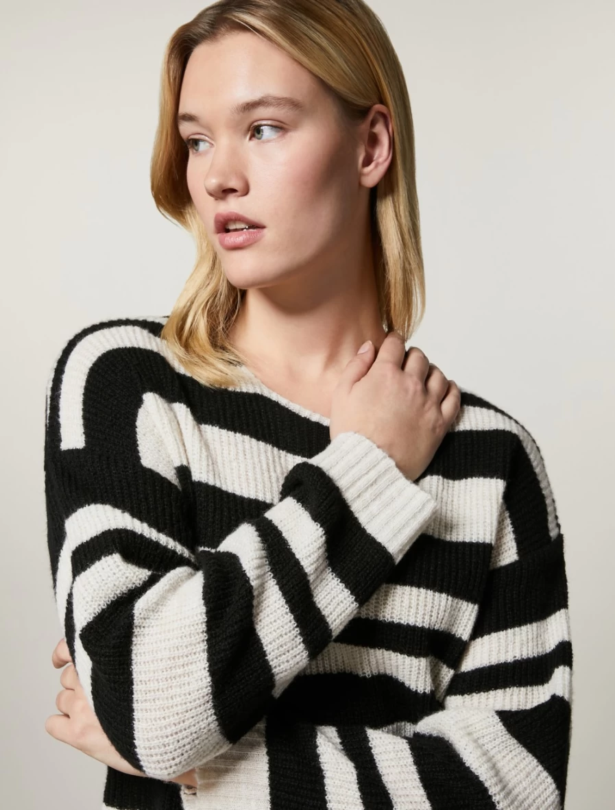 Marina Rinaldi Women's Sand Wool-Blend Sweater