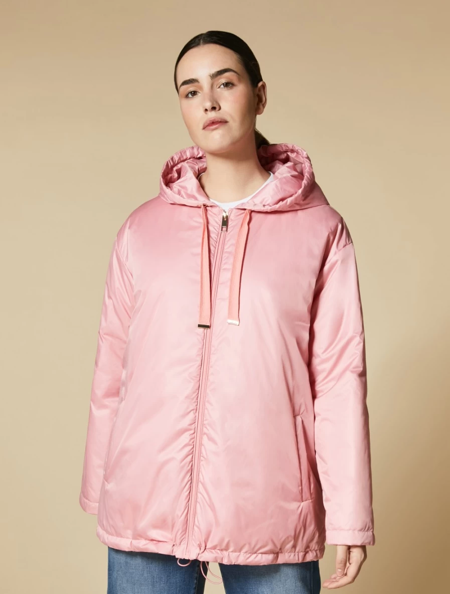 Women's Marina Rinaldi Pink Water-Repellent Down Jacket – Warm & Stylish Winter Coat