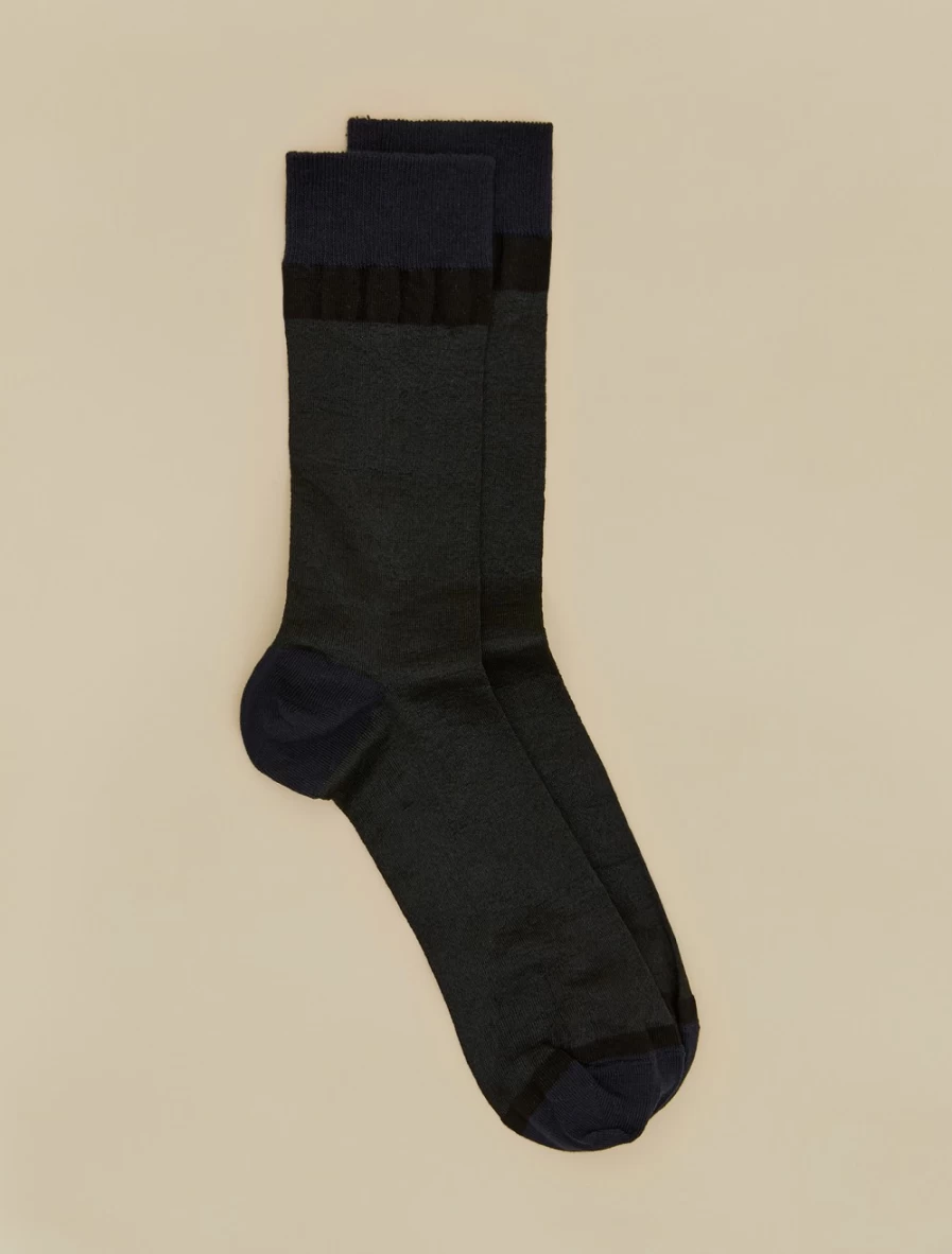 "Marina Rinaldi Women's Black Cotton-Blend Socks"