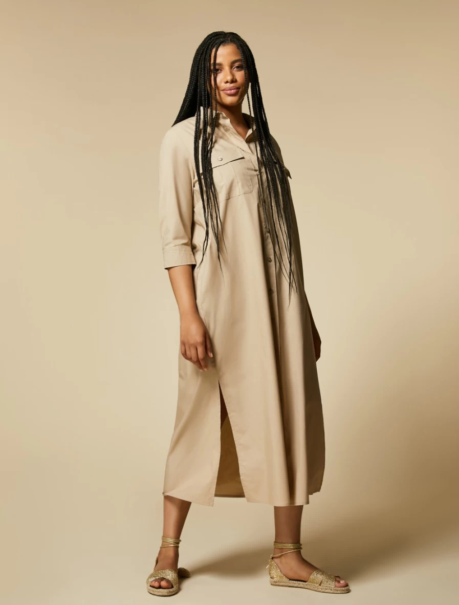 Marina Rinaldi Women's Colonial Cotton Poplin Dress