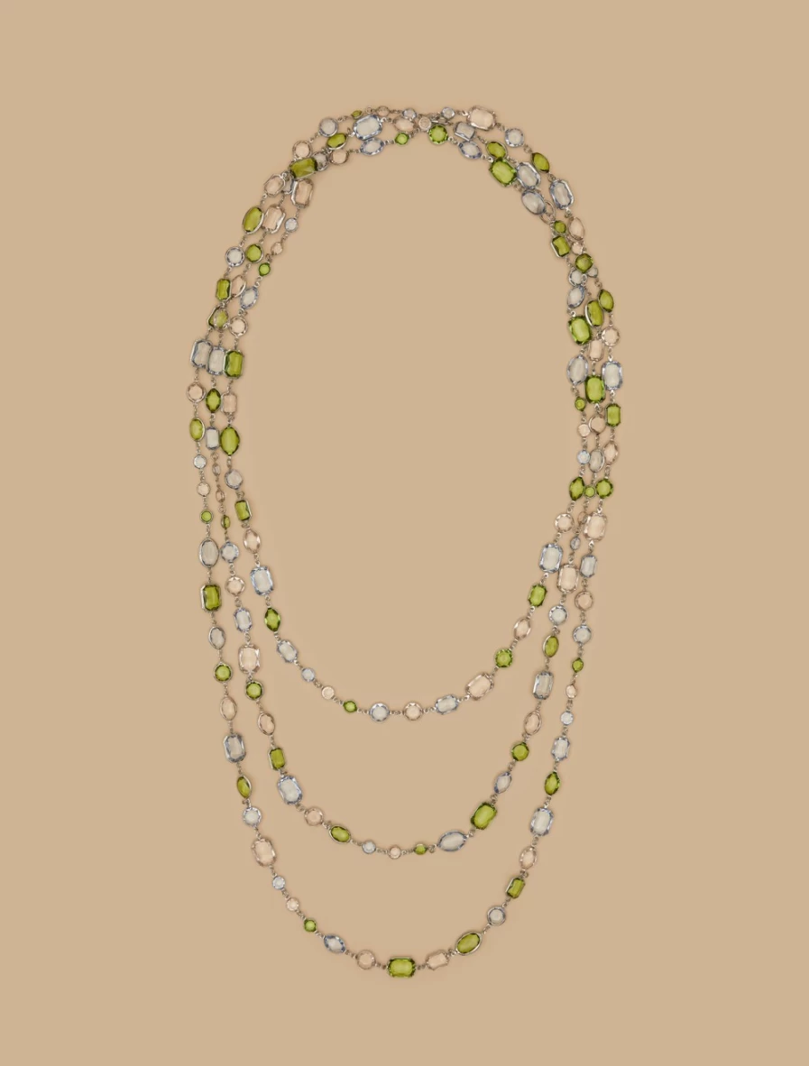 Marina Rinaldi Women's Chaton Necklace in Elegant Ski Blue | Timeless Jewelry