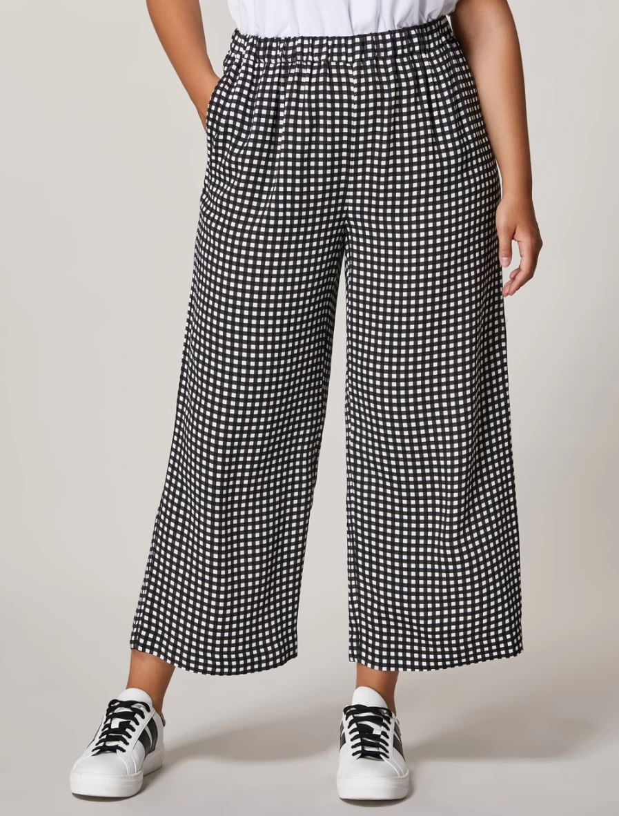 Marina Rinaldi Women's Black Viscose Sable Trousers