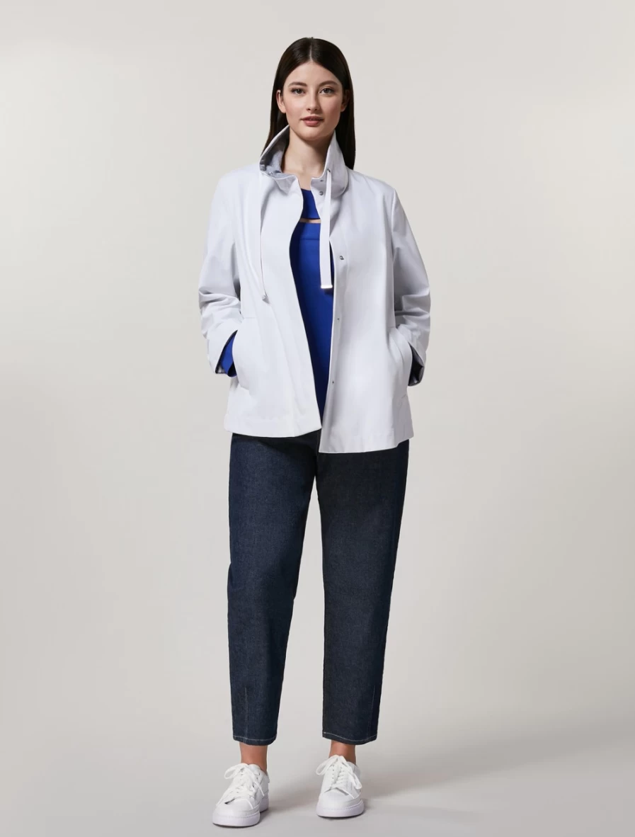 "Marina Rinaldi Women's China Blue Stretch Viscose Sweater"