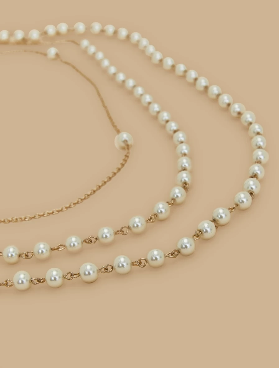 Marina Rinaldi Women's White Pearl Necklace - Elegant Pearl Jewelry