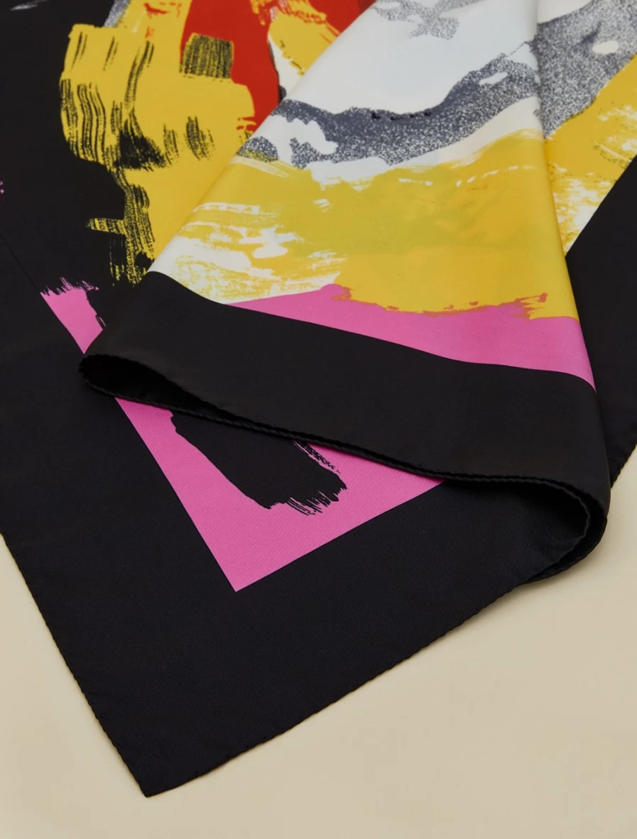 Marina Rinaldi Women's Wisteria Printed Silk Foulard Scarf