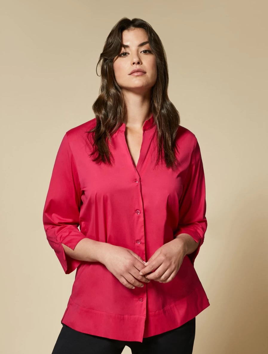Marina Rinaldi Women's Wisteria Poplin Shirt - Classic Fit & Stylish Comfort