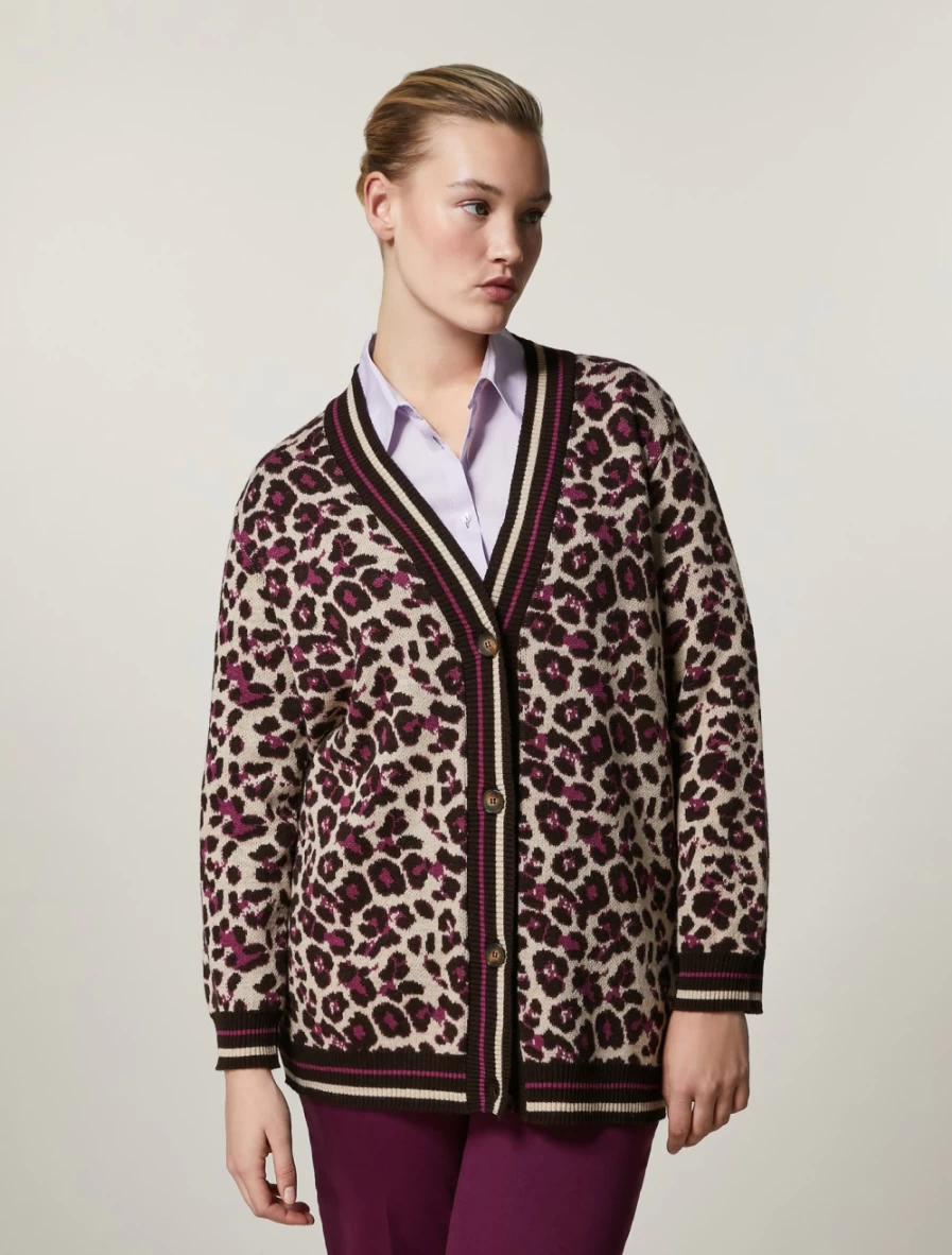 Marina Rinaldi Women's Camel Wool & Alpaca Blend Cardigan