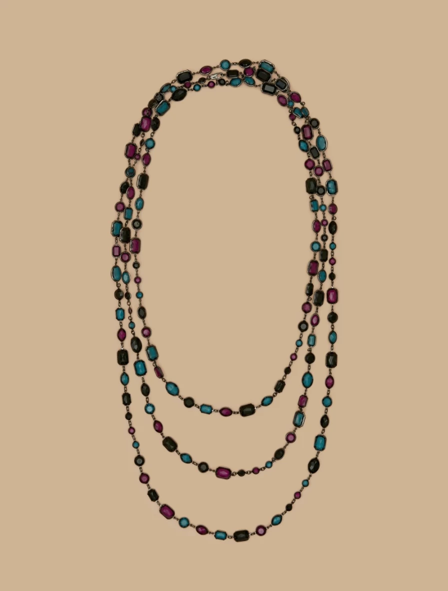 Marina Rinaldi Green Chaton Necklace for Women - Elegant Jewelry Gift