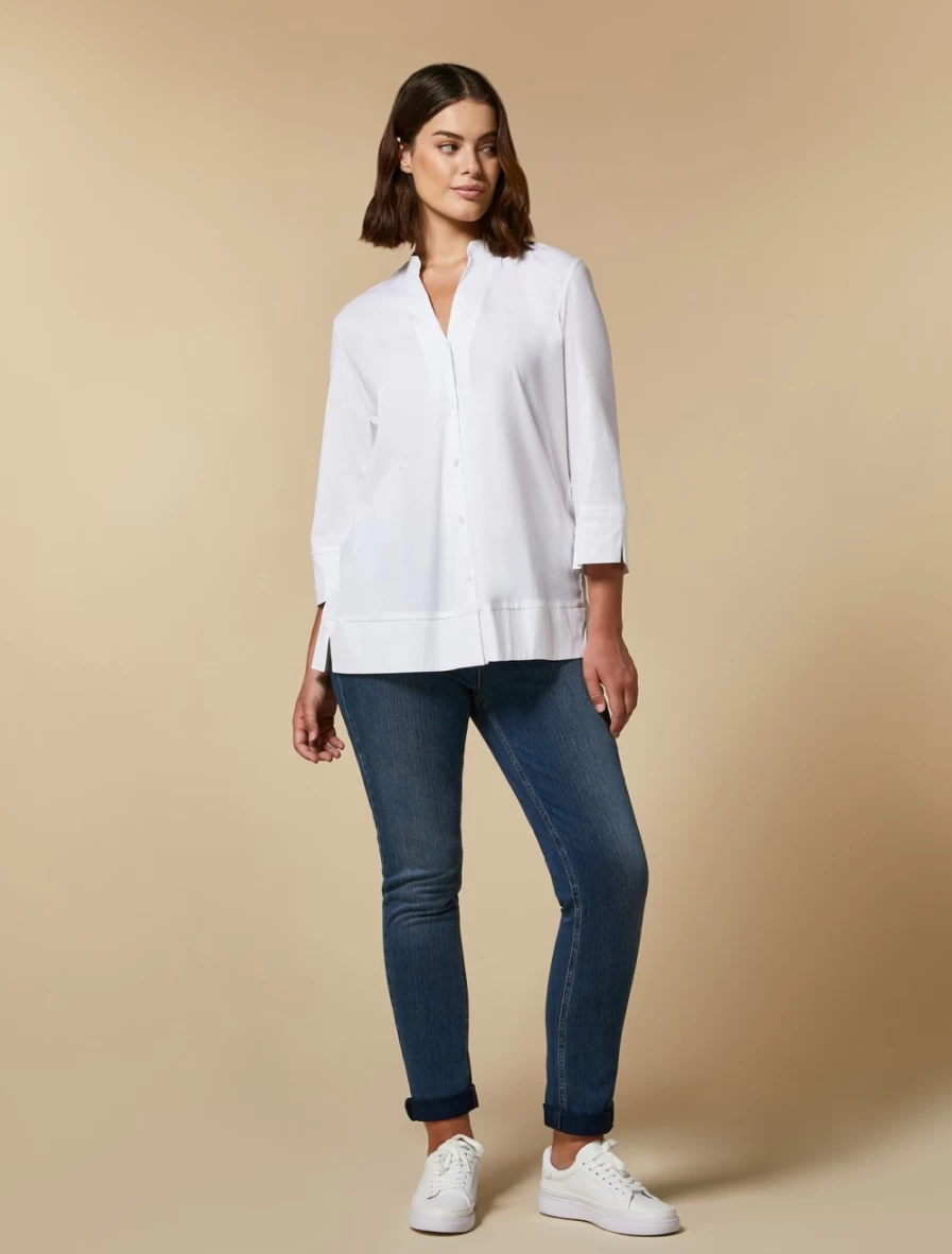 Marina Rinaldi Women's Ski Blue Wonder Fit Jersey Denim Jeans