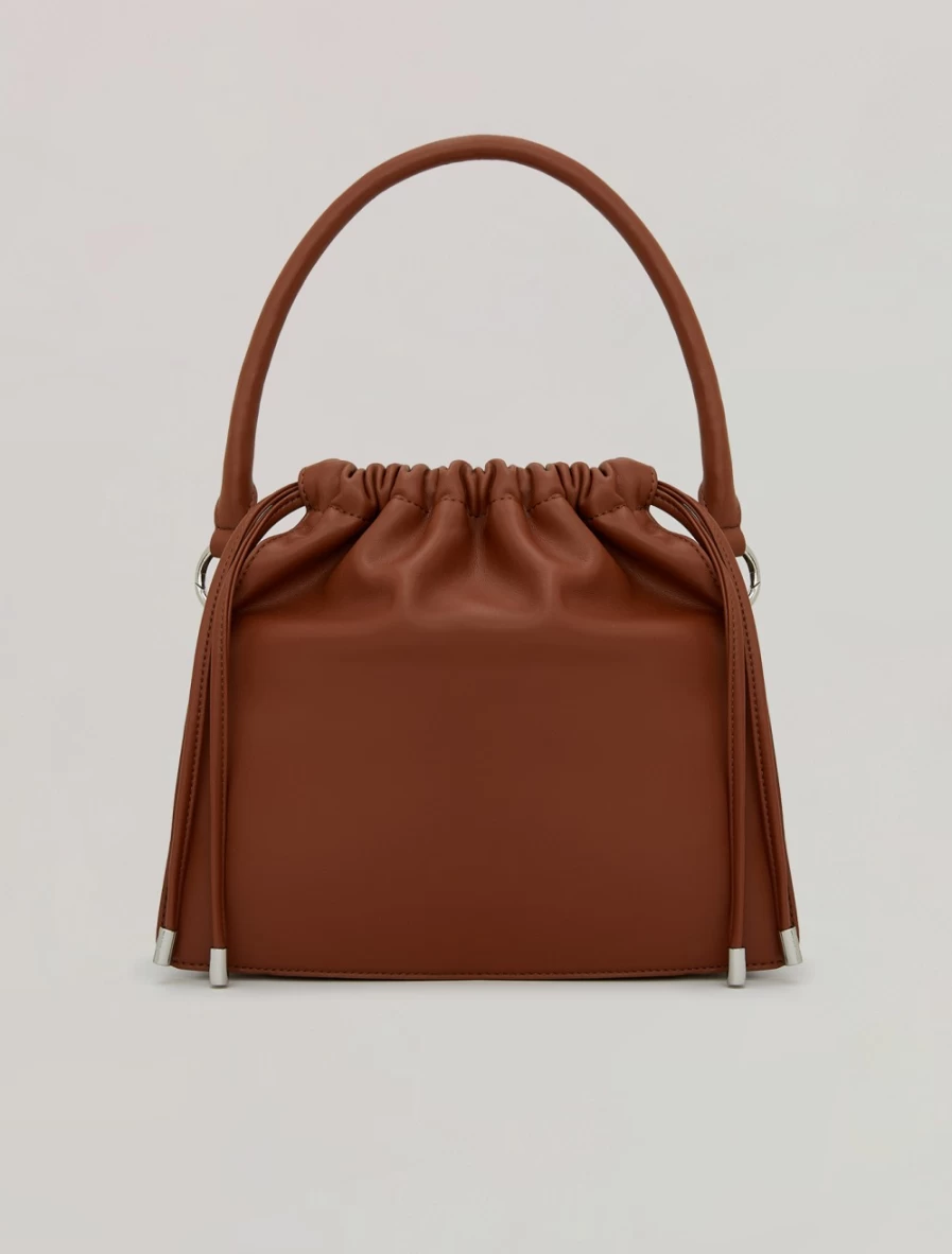 Marina Rinaldi Women's Brown Drawstring Shoulder Bag