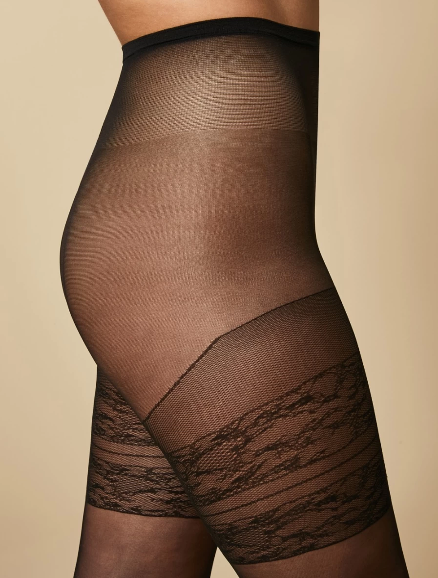 Marina Rinaldi Women's 20 Denier Sheer Black Tights - Ultra Lightweight & Comfortable